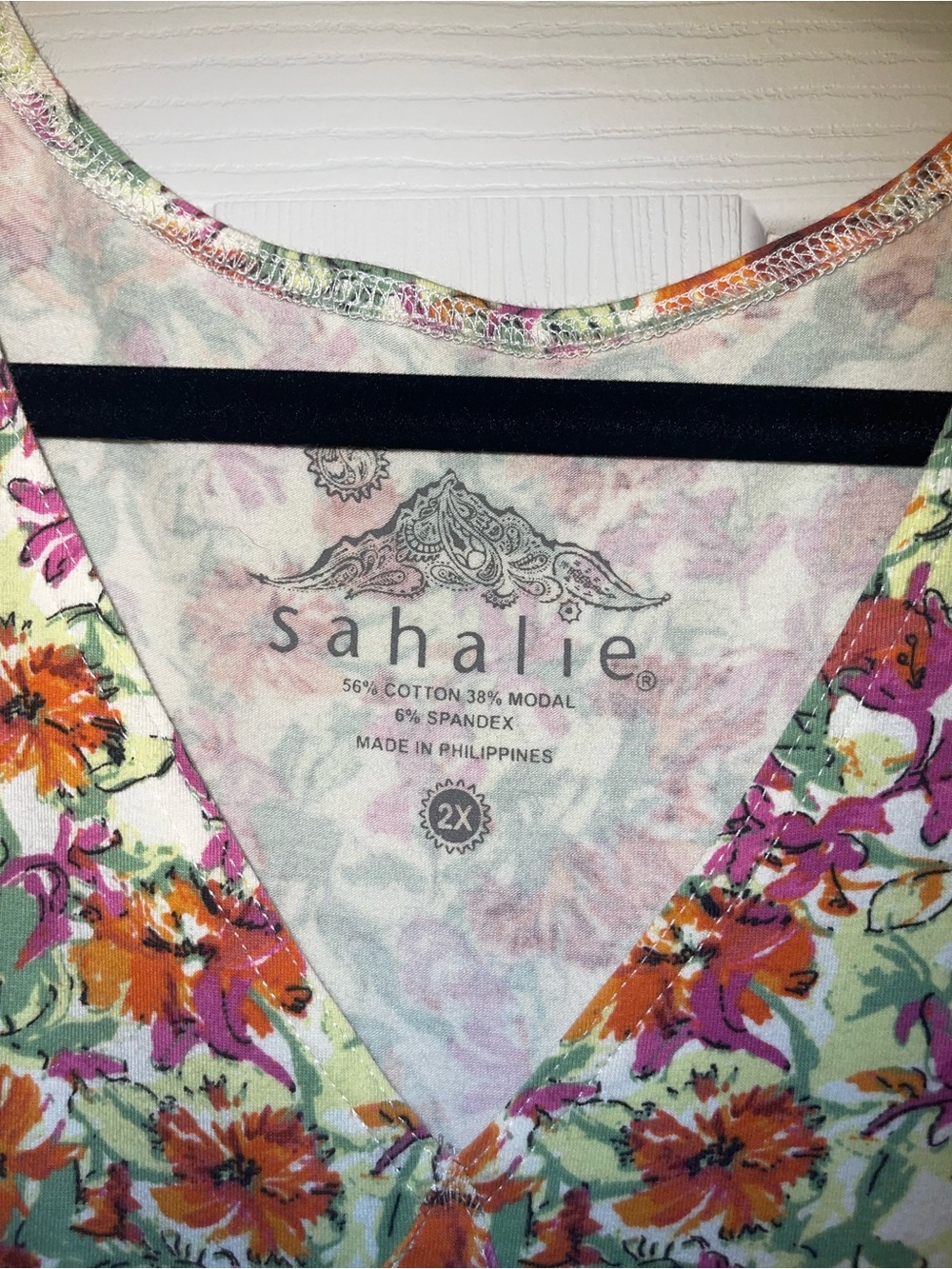 Sahalie Cottagecore Dress Womens 2X Multicolor Micro Floral Maxi Ankle - Picture 3 of 10